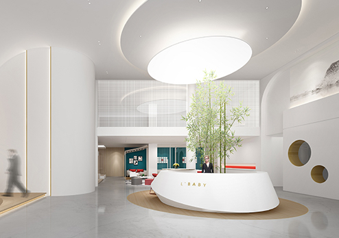 办公室设计-广州爱婴岛招商中心设计项目